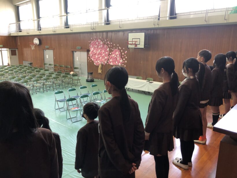 卒業式前日・卒業式準備