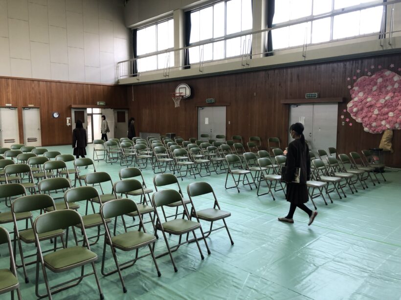 卒業式前日・卒業式準備