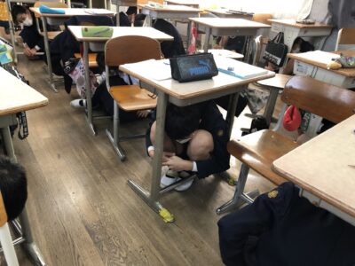 避難訓練（地震）