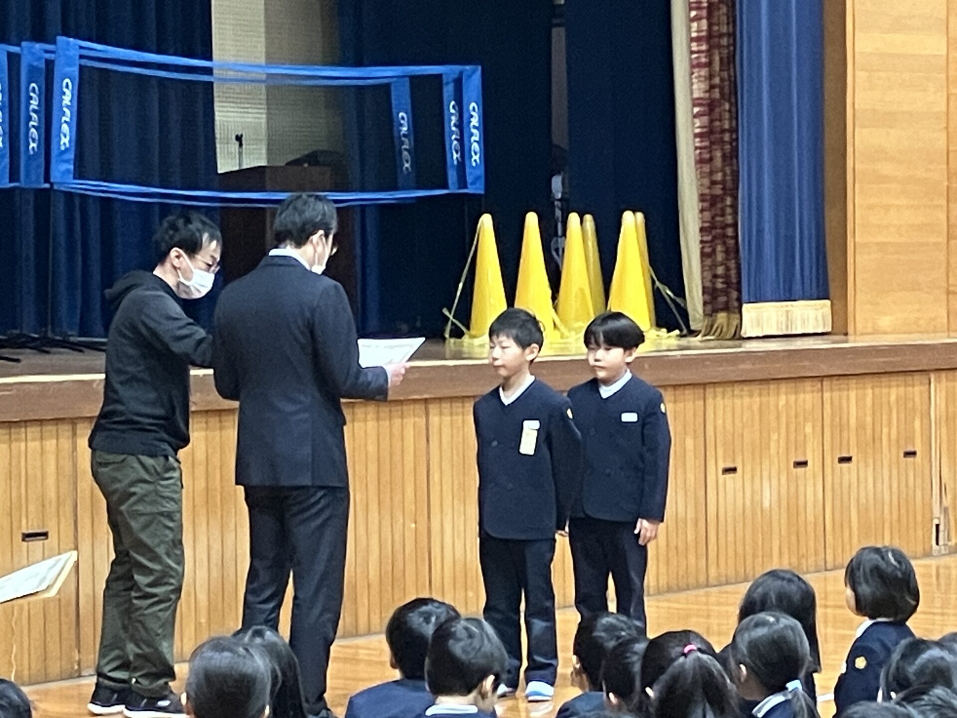 3学期学級委員任命式