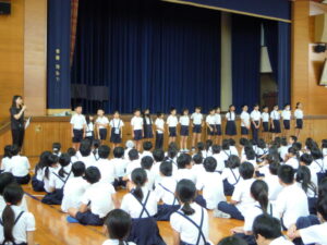 2学期学級委員任命式