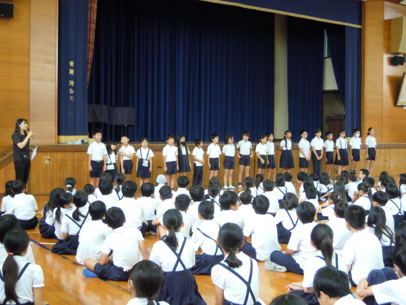 2学期学級委員任命式