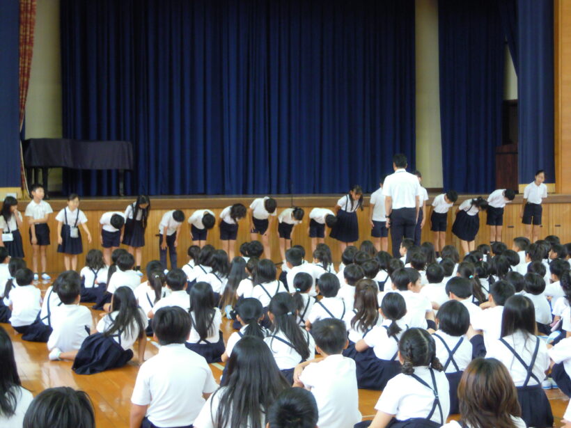 2学期学級委員任命式