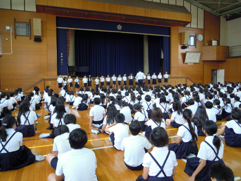 2学期学級委員任命式