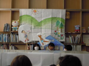 ペープサート劇（図書委員会）