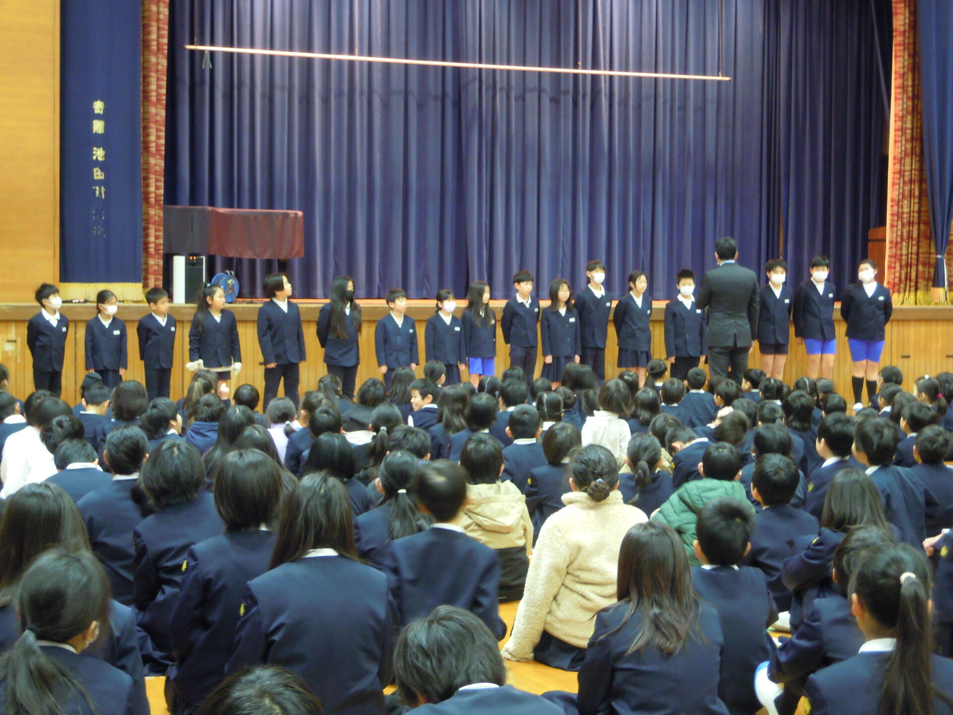 3学期学級委員任命式