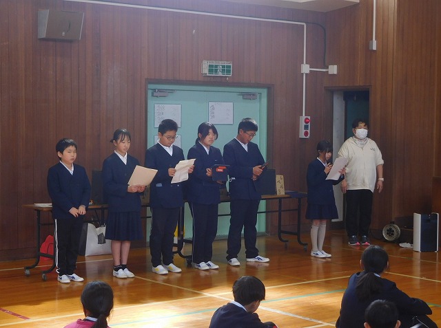 2025年2月26日　6年生を送る会