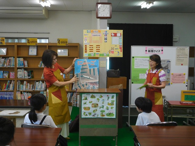2025年6月18日　ひばりさんの読み聞かせ（低学年）
