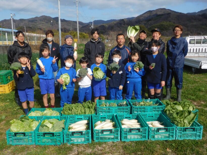 2026年3月5日　冬野菜収穫（2･3年生）