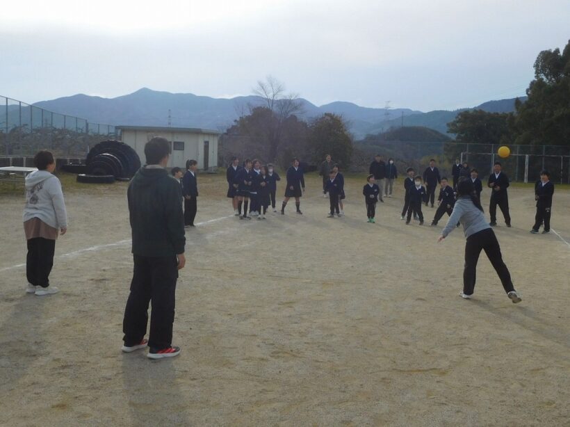 2026年3月13日　全校ドッジボール（すこやかタイム）