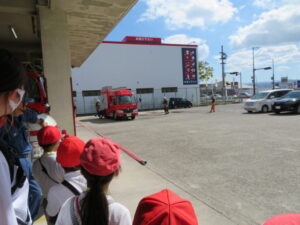 ３年生那賀防災センターの見学にいきました。