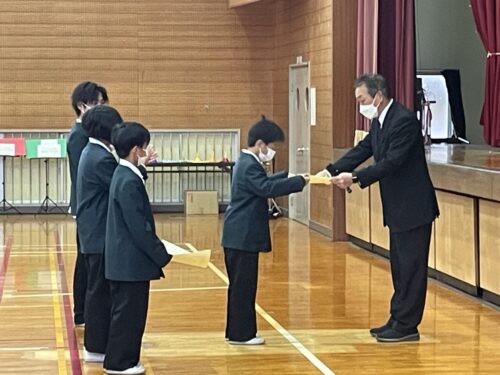 ２学期最後の日