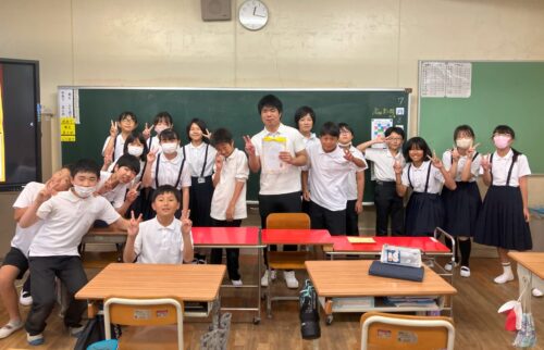 教育実習の先生とお別れ
