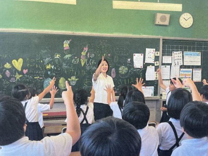 川原小学校との交流会