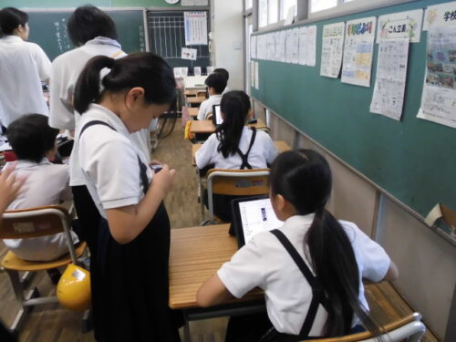 登校日（平和学習）
