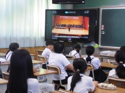 登校日（平和学習）