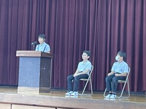 立ち会い演説会（４,５,６年）
