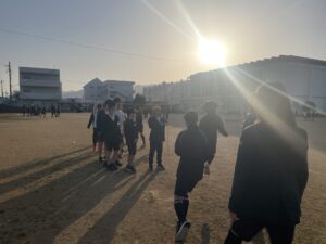 朝トレ「おおなわ」