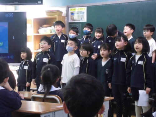 １年生と保育園との交流会（１年）