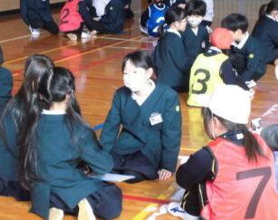 川原小学校と交流会（３年）