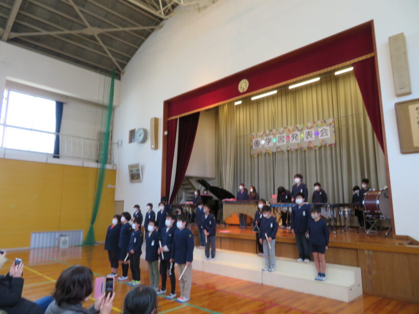 学習発表会当日です。