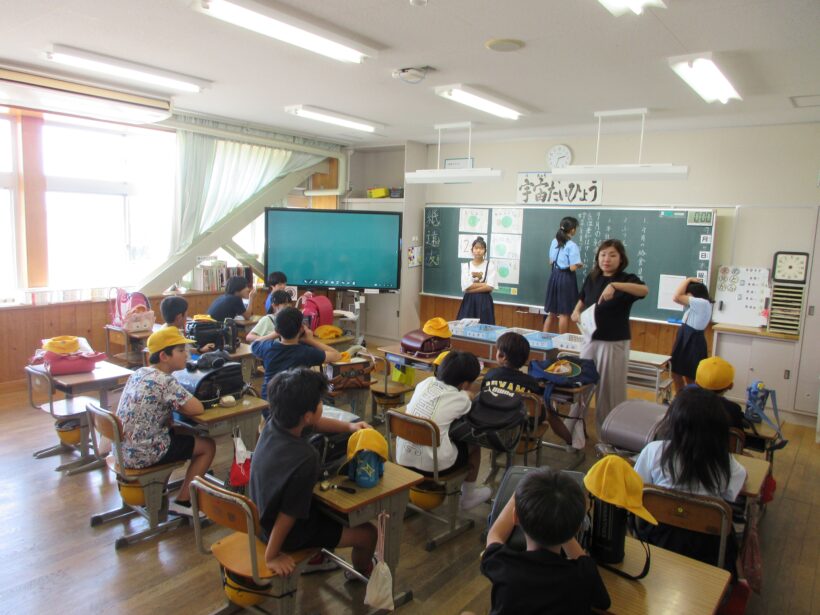 今日の丸栖小学校、委員会活動