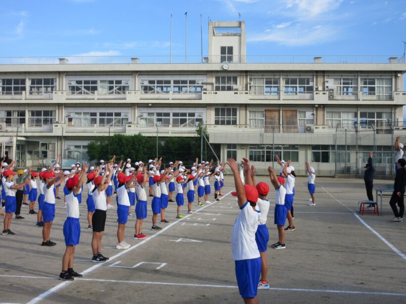 「地震だ！」避難訓練をしました