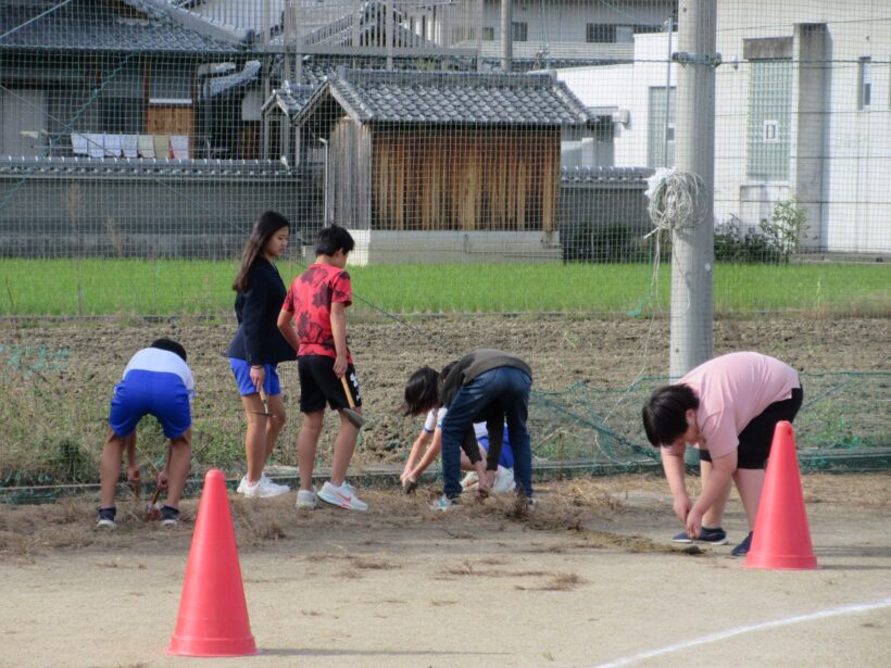 明日の運動会に向けて・・・