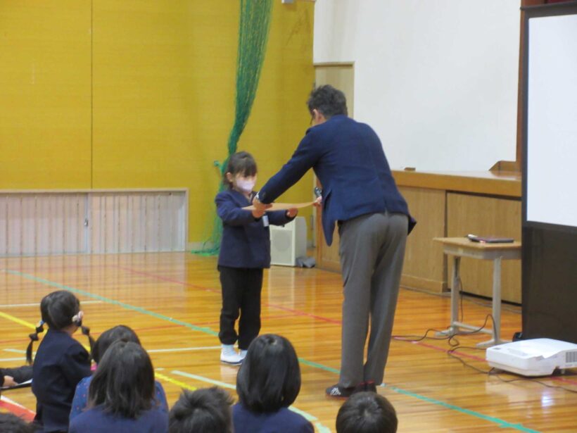 ２学期の終業です。