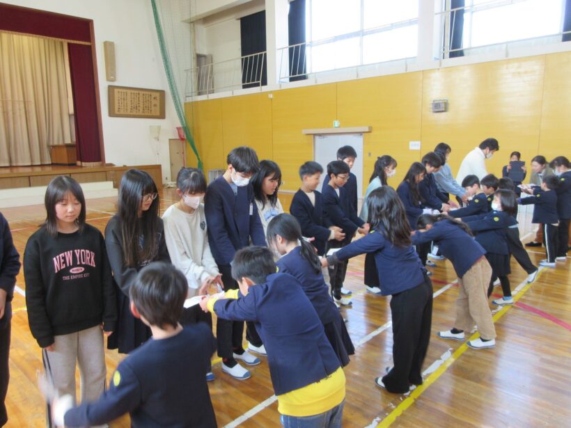 ６年生を送る会