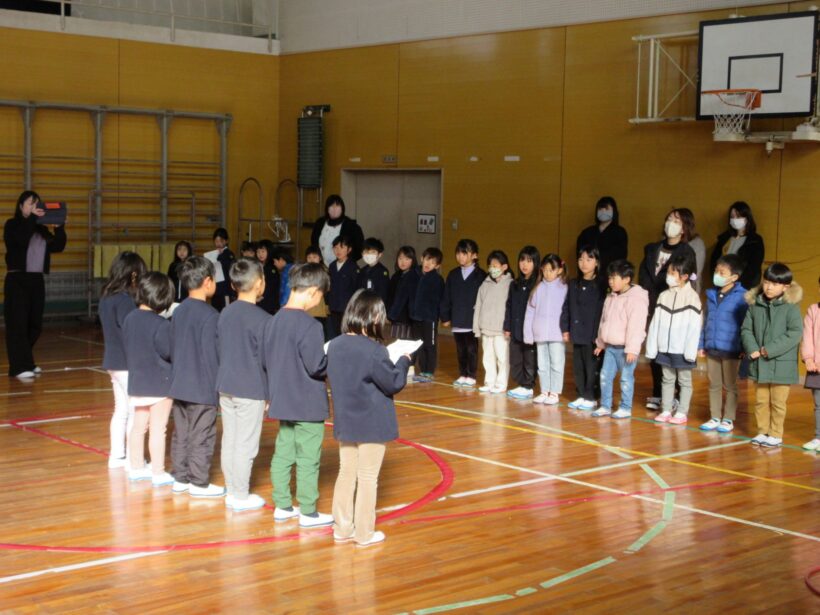 年長児さんと交流（１年生）