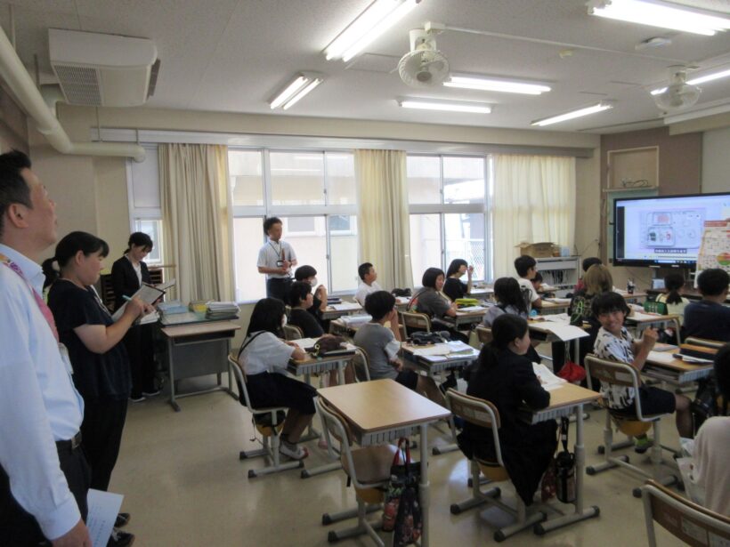 教育委員会の学校訪問
