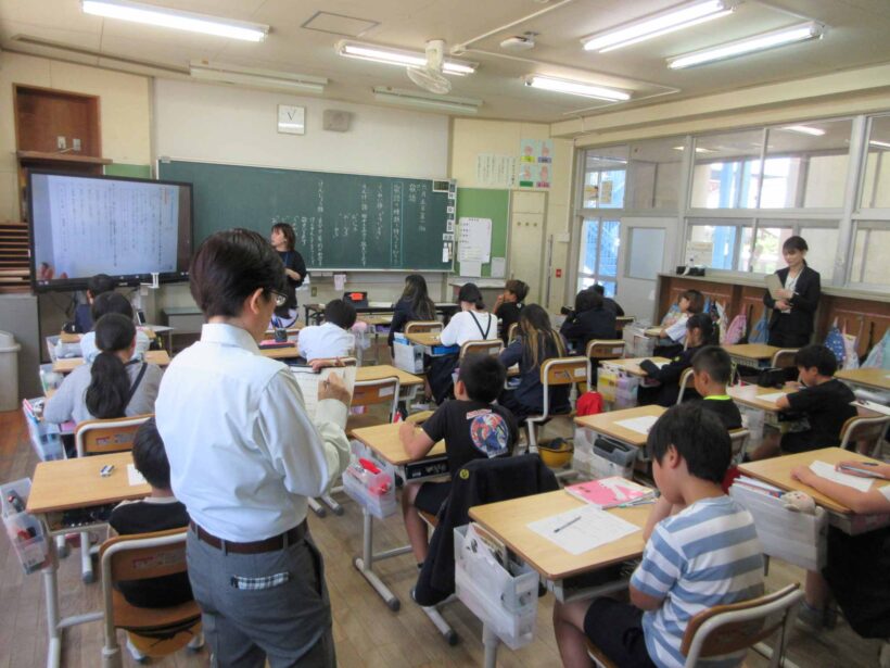 教育委員会の学校訪問