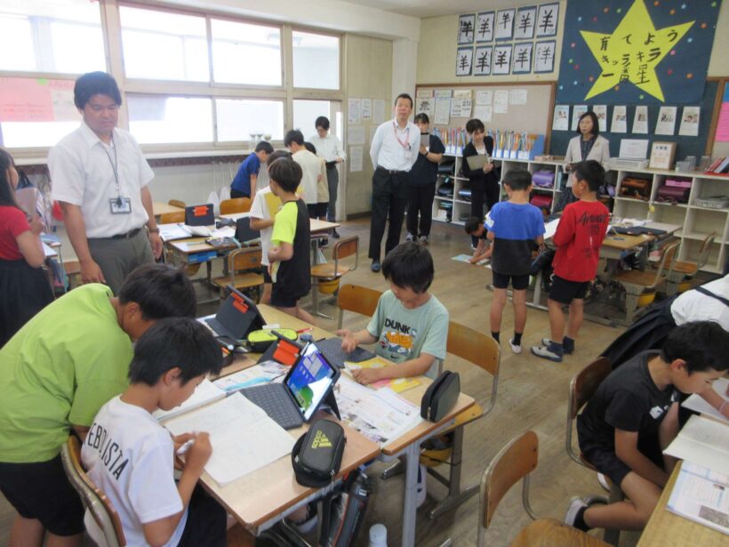 教育委員会の学校訪問