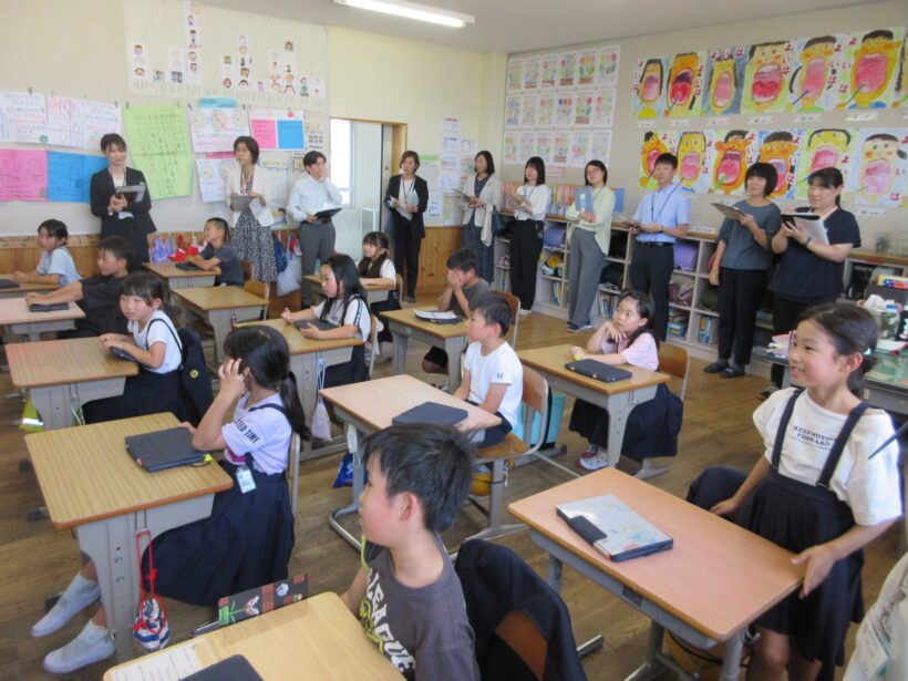 教育委員会の学校訪問