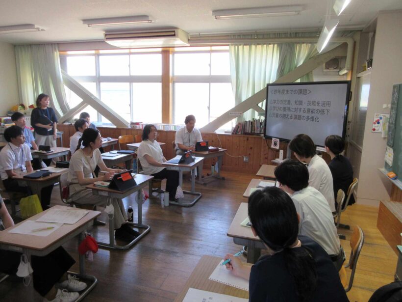 教育委員会の学校訪問