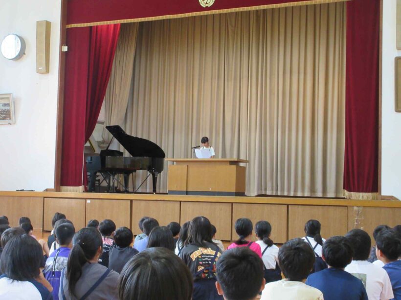 １学期の終業です