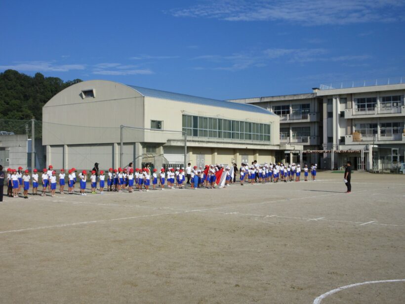 運動会の全校練習が始まりました