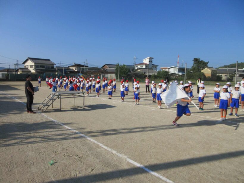 運動会の全校練習が始まりました