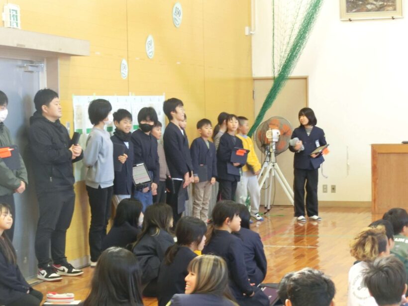 児童会による150周年メモリアル集会