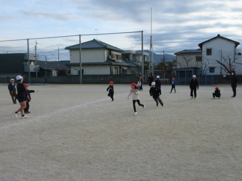 今日の丸栖小学校は・・・