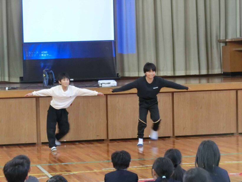 児童会による150周年メモリアル集会