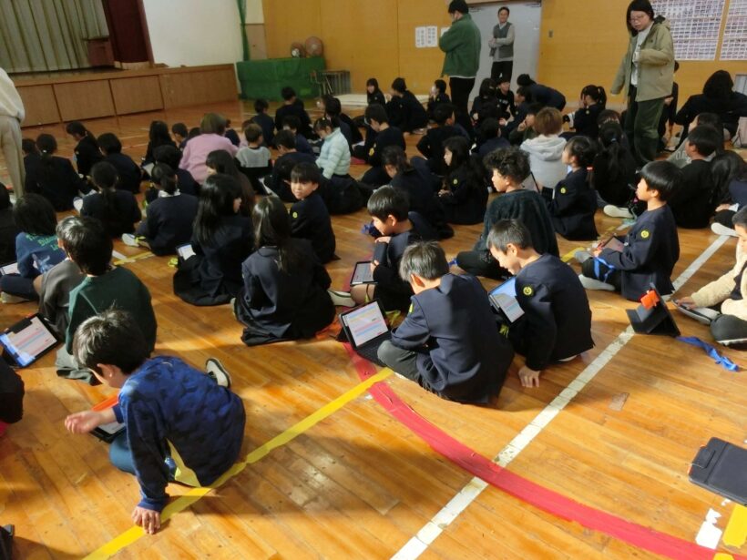 児童会による150周年メモリアル集会