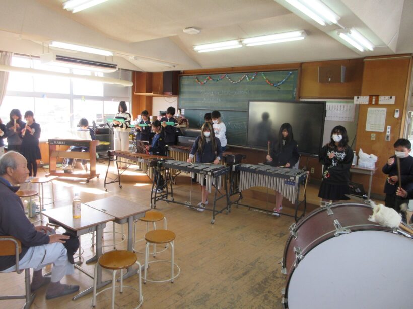 みんなで作ったお米で、パーティー