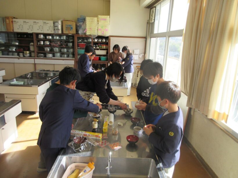 みんなで作ったお米で、パーティー