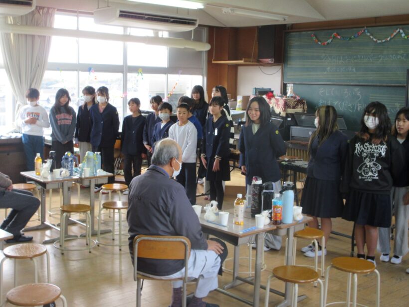 みんなで作ったお米で、パーティー