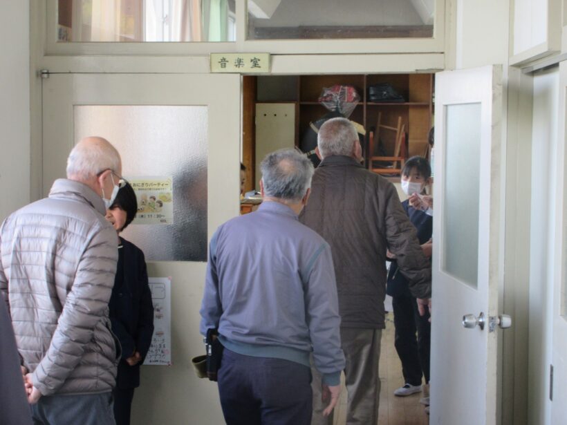 みんなで作ったお米で、パーティー