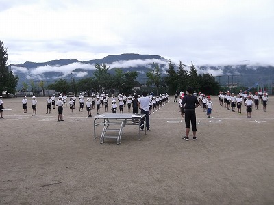 運動会　全校練習が始まりました