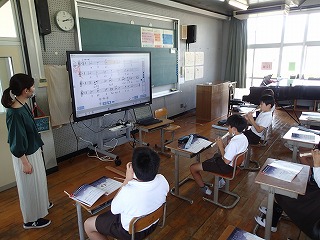 音楽リコーダーの授業
