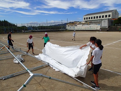 運動会準備